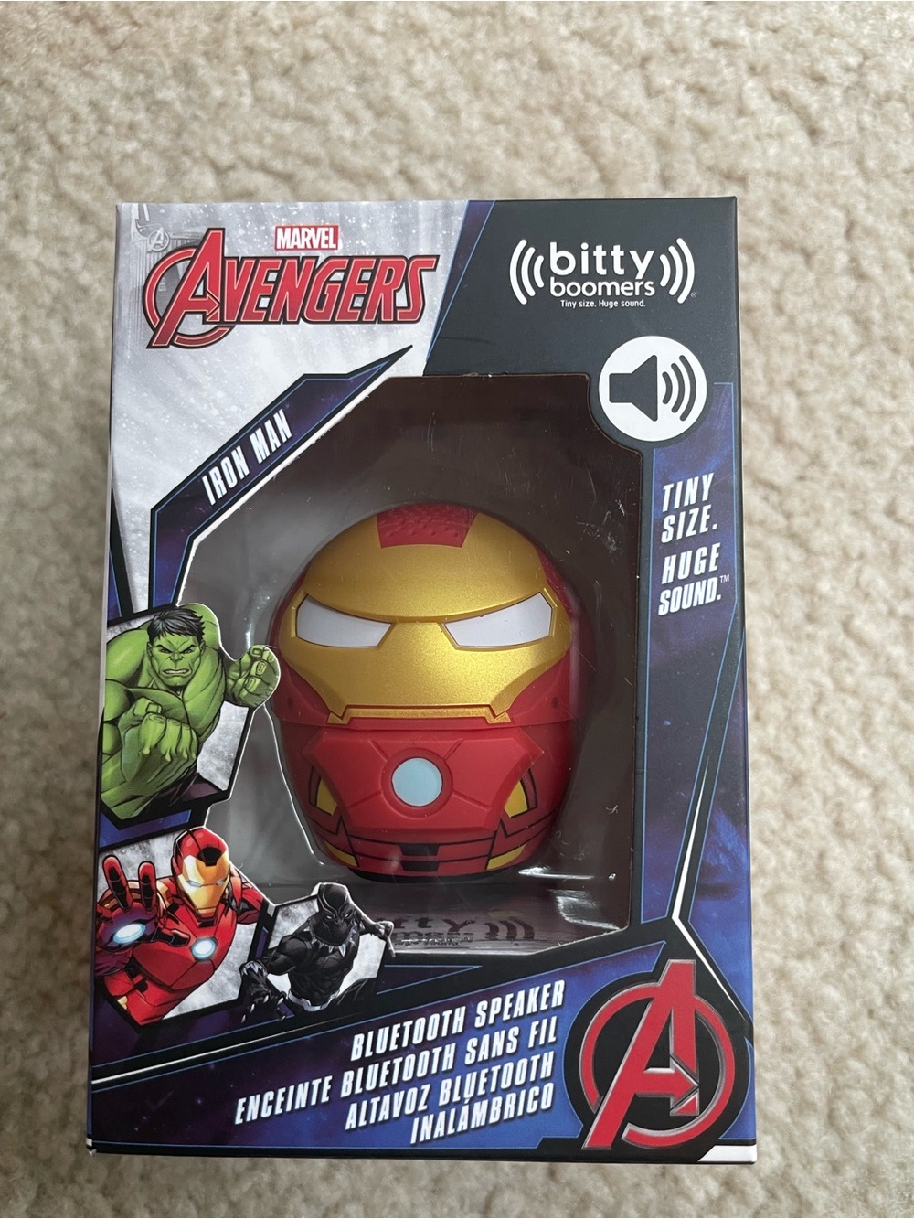 Bitty Boomers Marvel Avengers Iron Man Bluetooth Speaker - Red & Gold